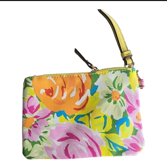 $58 Anne Klein Wristlet Coin Pouch Women Multi Print Colorful New - Picture 2 of 10